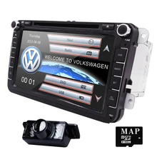 2din 8inch Car DVD GPS player For Volkswagen VW Golf Jetta TOURAN TIGUAN Passat Skoda with Radio,BT,SWC,GPS, free map and camera