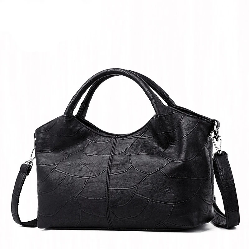 

Fashion designer women handbag quality soft leather shoulder bag female simple wild messenger square bag for women