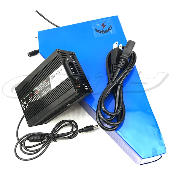 Треугольная литиевая батарея 48V 35Ah 1500W электрический велосипед 13S для Samsung 35E 18650 с
