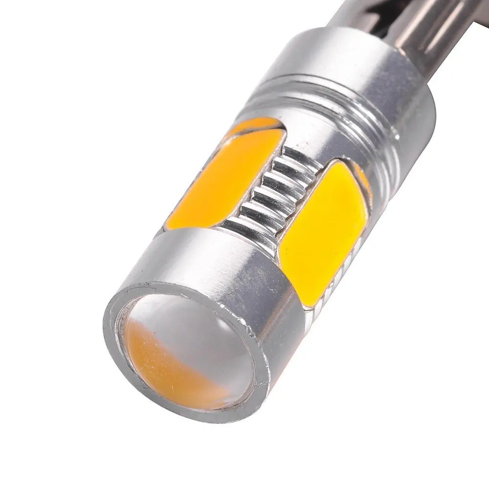 2 шт. 12 В светодиодный Voiture Jour Brouillard Lumieres de concuite Lampe Ampoules DRL H1 7 5 W jaune H3|led voiture|12v ledh1 lamp |