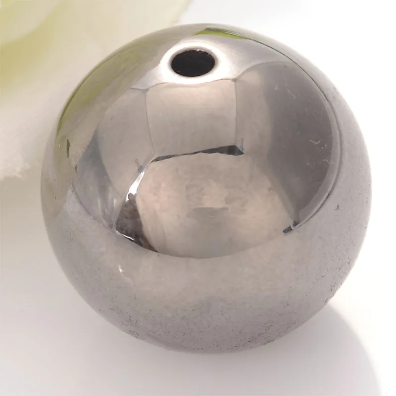 

5 Pcs/Lot 30MM UV Coated Plating Acrylic Round Spacer Big Size Beads For Diy Handmade Jewelry Making Findings