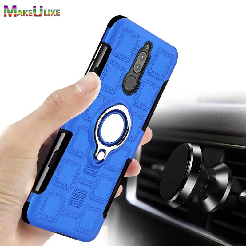 

MAKEULIKE Ring Back Case for Huawei Mate 10 Lite Cover TPU Armor Phone Bags Case For Huawei Mate 10 lite 10Lite/NOVA 2i Fundas