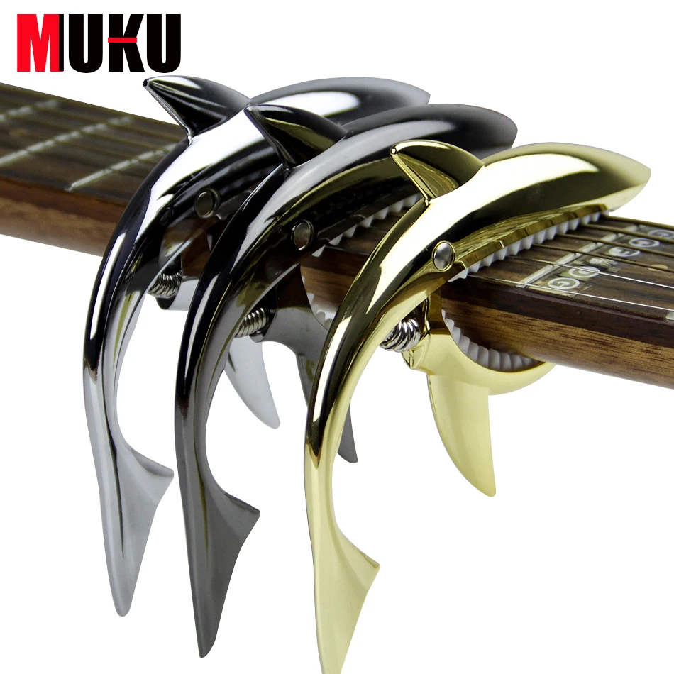 GC 30 Shark Acoustic Electric Guitar Capo Bass Guitar Capo Capotastoin