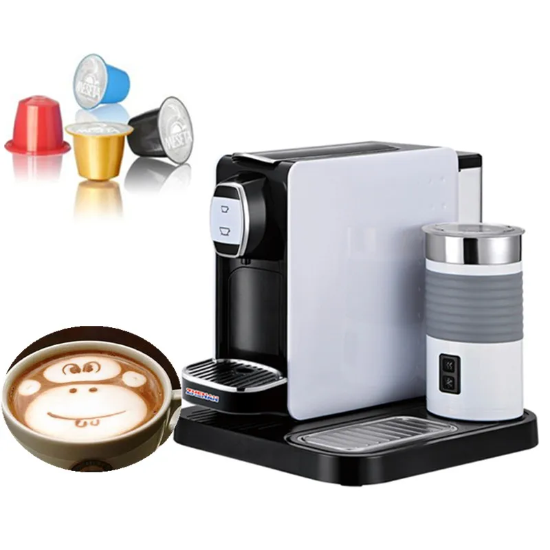 Automatic espresso machine fashionable capsule coffee maker with milk  frother|machine precision|machine bikesmachine counter - AliExpress