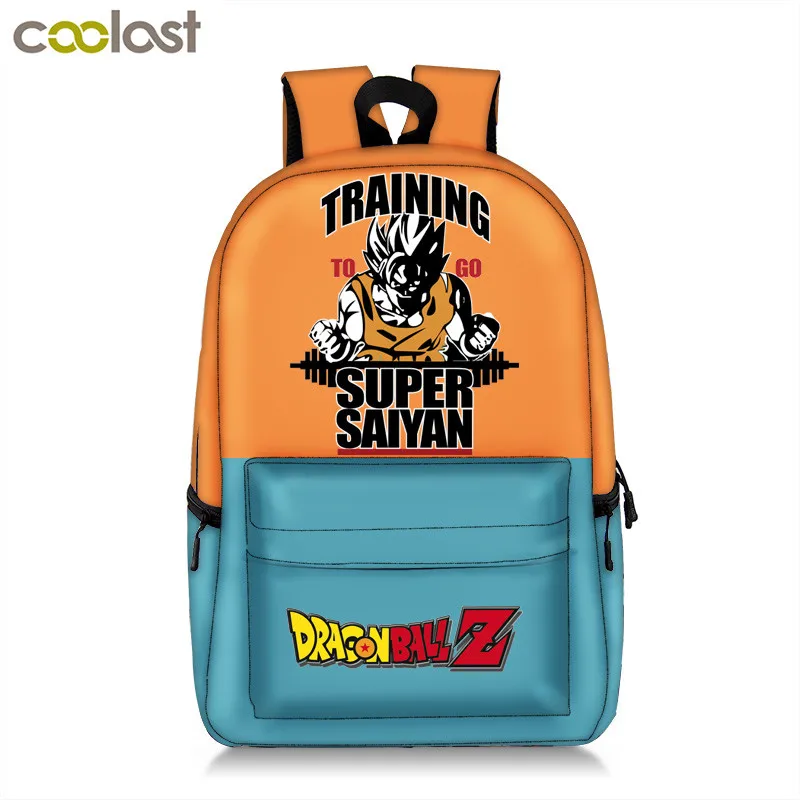 Аниме Покемон/Dragon Ball рюкзак для подростков мальчиков детские школьные сумки Пикачу/Саян Сон Гоку рюкзак - Цвет: 17qyh57