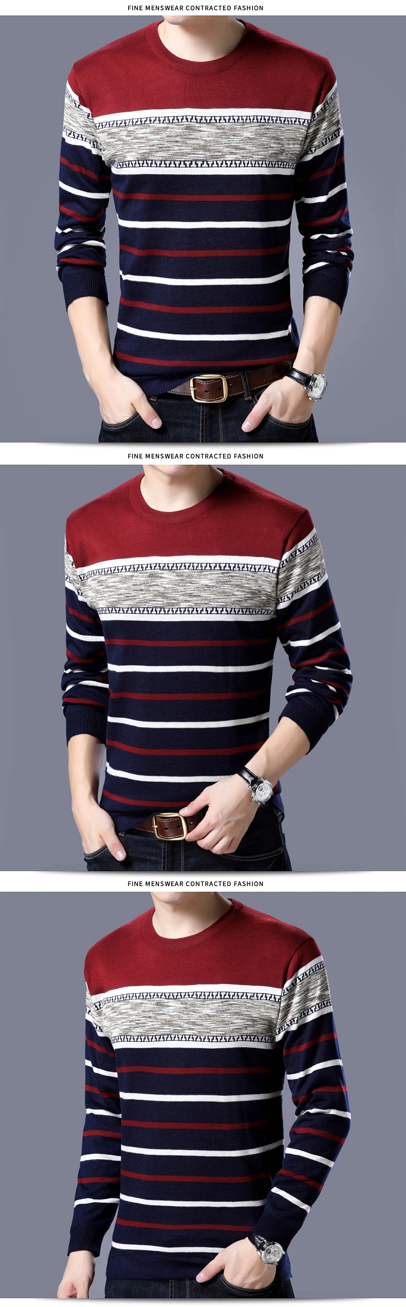 2018 кашемир полосатый для мужчин пуловер oodji свитеры для женщин masculino мужской повседневное Рождество свитер трикотаж плюс размеры рубашк