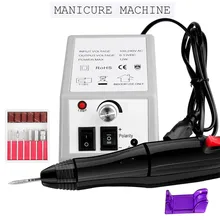 1 комплект электрическая дрель для ногтей 20000 ОБ/мин маникюрная портативная машинка для ногтей Набор Аппарат для маникюра 2U81207