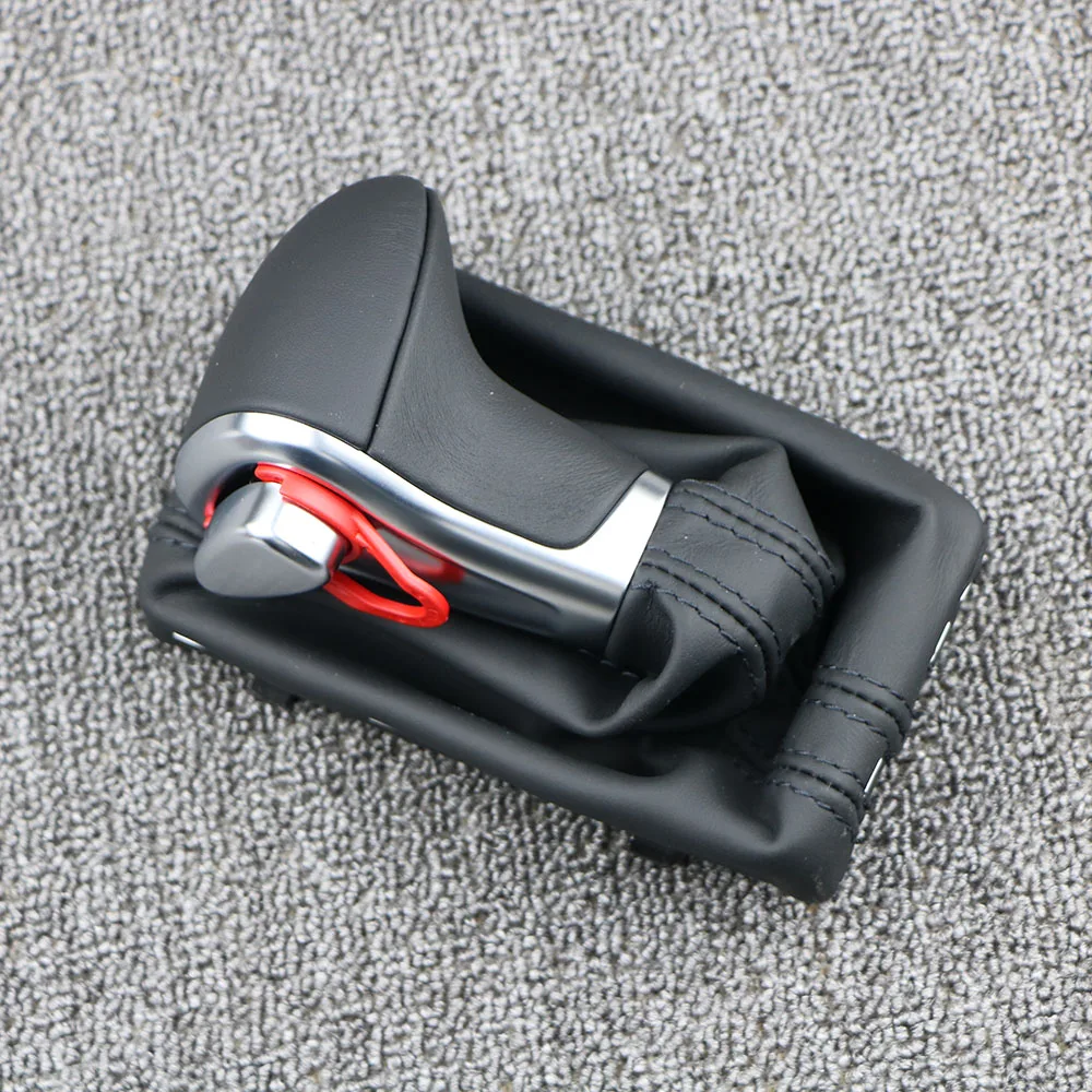 Черная ручка переключения передач Gaitor Boot Cover кожаный чехол Gaiter Boot AT LHD ТОЛЬКО для Audi A3 A4 B8 A5 A6 C6 Q5 Q7 2009-2013