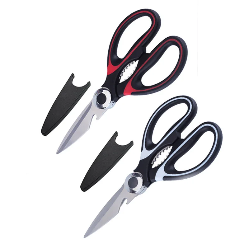 

Multifunctional Kitchen Shears Scissors Ultra Sharp Stainless Steel for Chicken Poultry Fish BBQ MF999