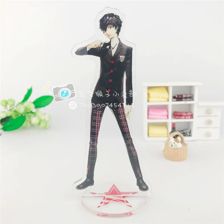 

Japanese Anime Acrylic Stand Figure Decoration Persona 5 P5 JOKER Anne Takamaki Cosplay Gift Double Sided Pattern 15cm