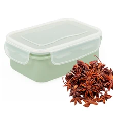 Пластиковая влагостойкая круглая для хранения еды коробка для хранения приправ контейнеры для орехов Набор для кухни аксессуар