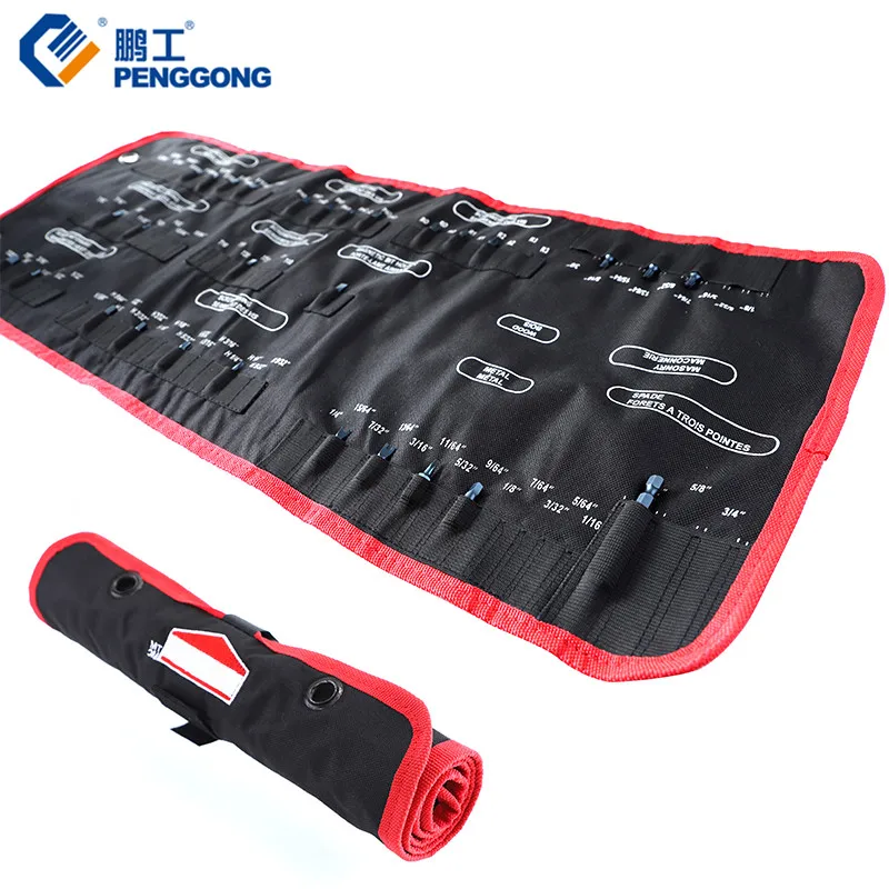 

Screwdriver Bit Tool Bag Nylon Electrician Screw Driver Bits Roll Tool Holder 100 Grid Carpenter Tool Belt For Storage Organizer