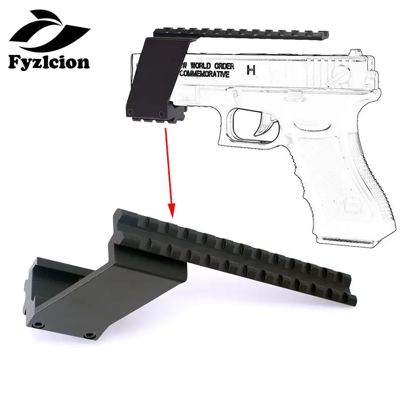 

Tactical Universal Pistol Scope Mount For Laser Flashlight Red Dot Sights Adaptor Picatinny Weaver Rail Mount