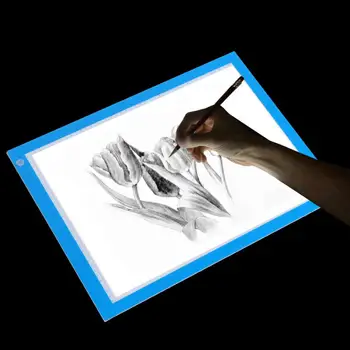 

digital tablets Popular Ultra-Thin A3 LED Light Box Tracer Three Degree Dimming with Scale and USB Cable Copyboard