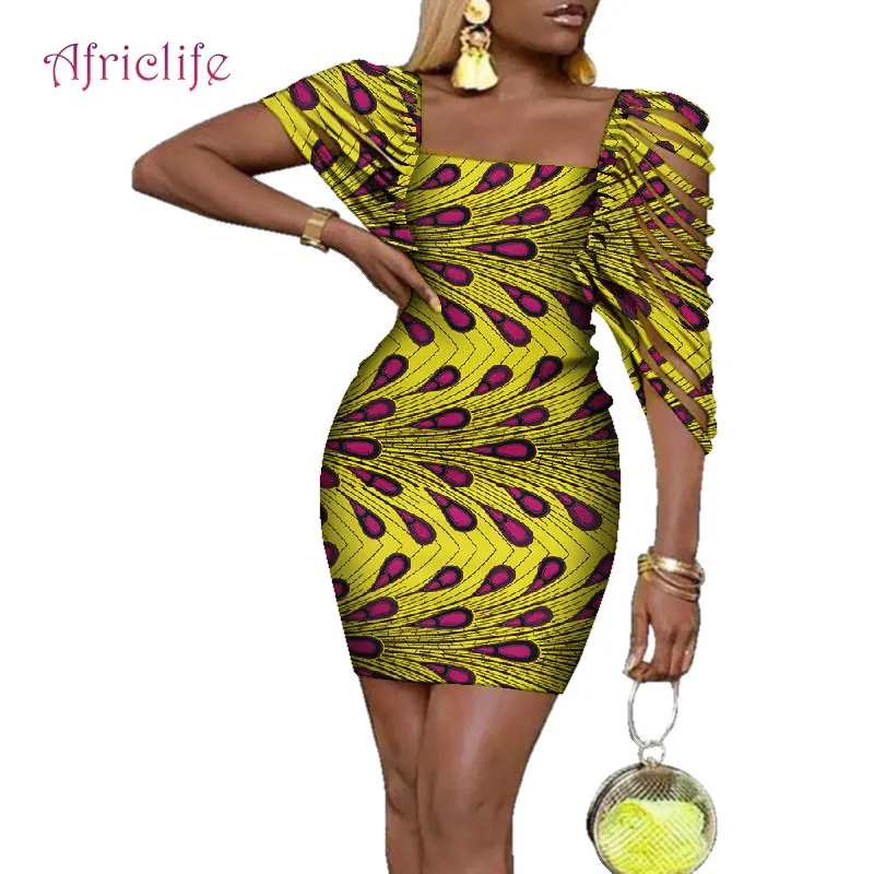 african wax print dress