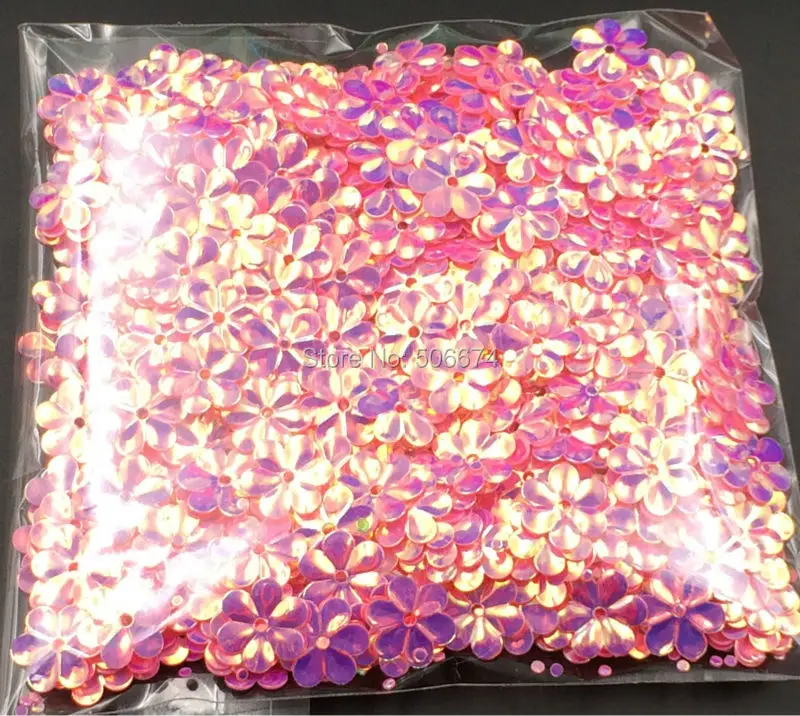 

15g 10mm pink flower charm Sequin&Paillette Sewing Crafts Accessories Fine Shining DIY Clothing For Party Dancing Jewelry Make