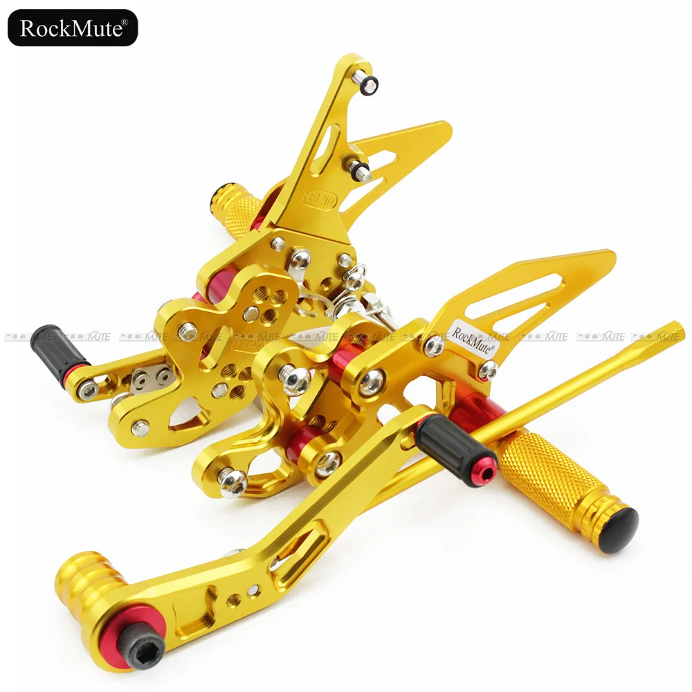 Для SUZUKI GSX-R600 750 2011 2012 2013 мотоцикл подножка для ног Педаль подножка Rearset сзади комплект