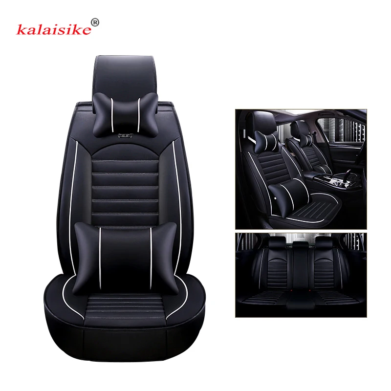 Kalaisike leather Universal Car Seat covers for Mercedes Benz all