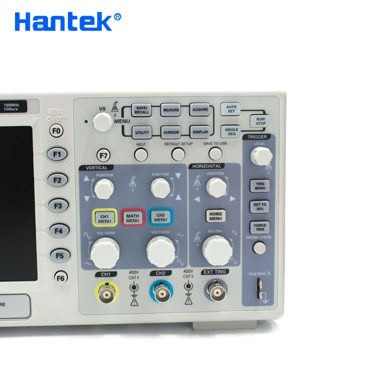 Hantek DSO5102BM цифровой осциллограф 2 канала Ручной ЖК дисплей Osciloscopio 100 МГц полоса пропускания USB осциллографы 2 м длина записи