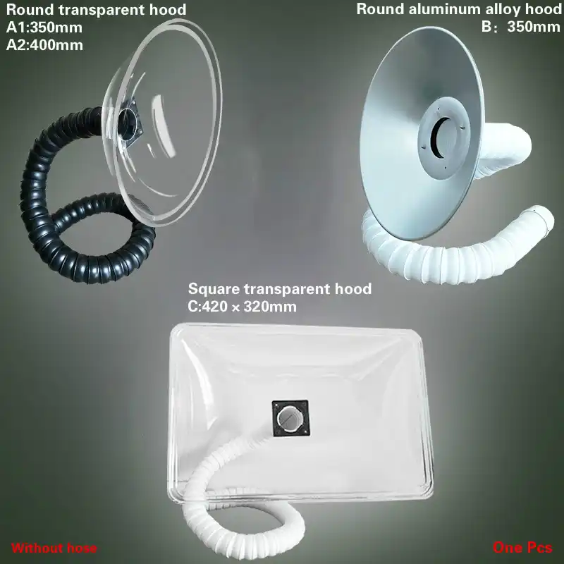 2.5/3/4 Inch Fume exhaust hoods Soldering tin welding smoke hood