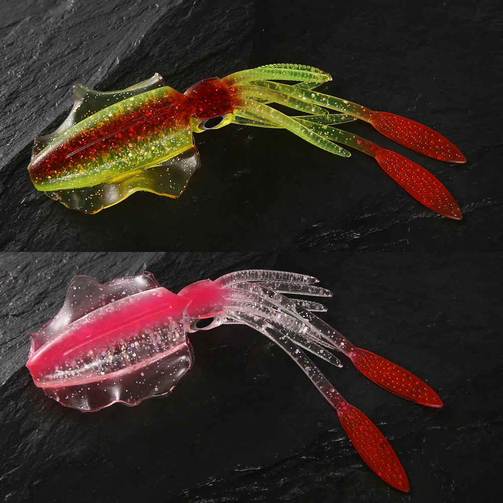 FSTK 20g15cm УФ светящаяся приманка в виде кальмара осьминог для морской рыбалки