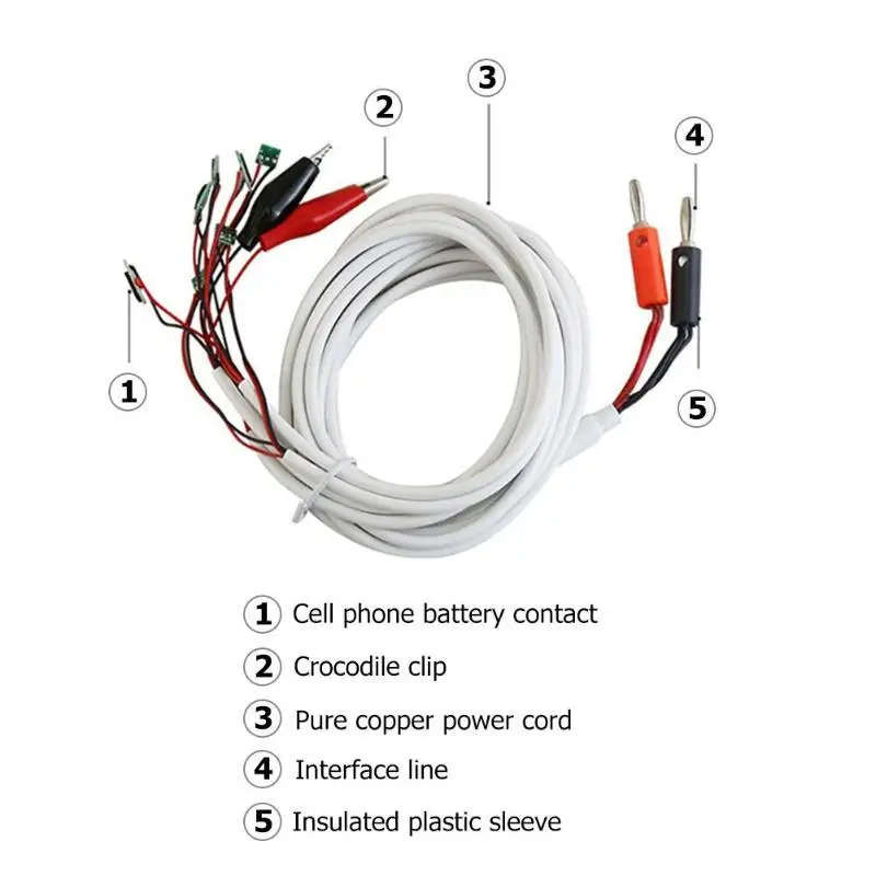 Adeeing Boot test инструмент для ремонта кабеля обслуживание телефона источник питания постоянного тока тест ing шнур провода для iPhone 4-8X 1 шт