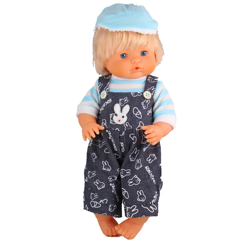 Одежда для кукол размер 41 см Nenuco Doll y su Hermanita комбинезон в шотландском стиле с