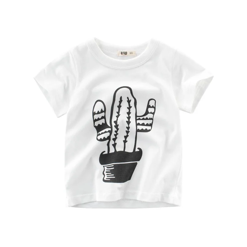 CROAL CHERIE Cotton Boys T-shirts 2019 New Summer Style Children Clothing Kids Clothing Tops Cartoon Pattern Girls Tee T-shirts  (3)