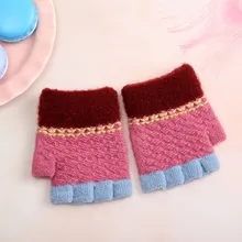 Дети открытый Зимние перчатки в стиле пэчворк перчатки для девочек мальчиков детские красивые и теплые детские перчатка для малышей