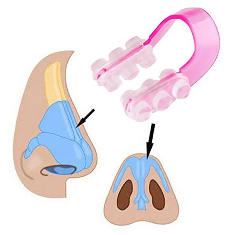 1 X Beautiful Nose Up Silicone Nose Clip Lifting Shaping Clipper Nose Clamp No Pain Lift Straightening Nose Makeup Tool (4)