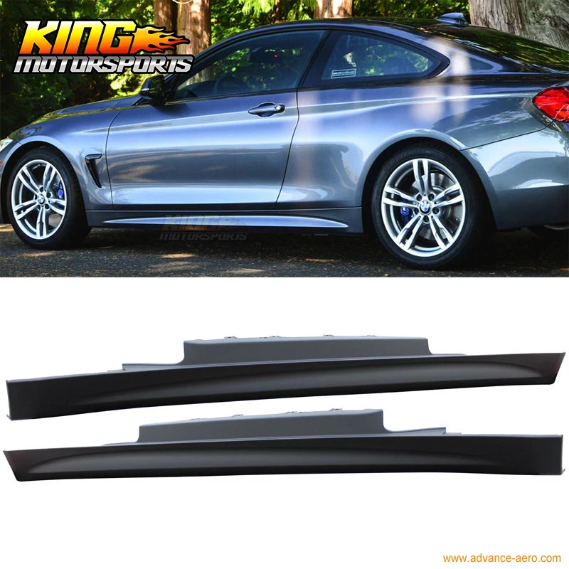 

For 14-16 BMW F32 F33 4-Series M-Tech Style Side Skirts Extension - PP Polypropylene