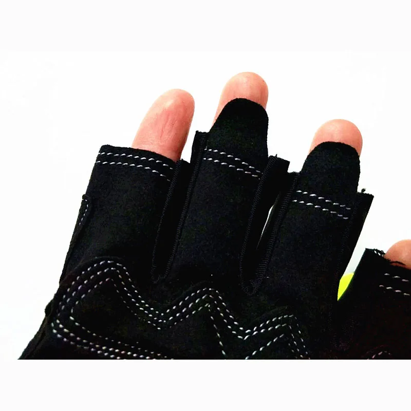 Высококачественные перчатки для рыбалки, 5 перчаток, перчатки для механики, рабочие перчатки зеленого цвета