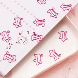 6 шт. милый мультфильм розовый поросенок закладки каваи Книга маркеры Бумага клип для детей подарок корейский школьные канцелярские