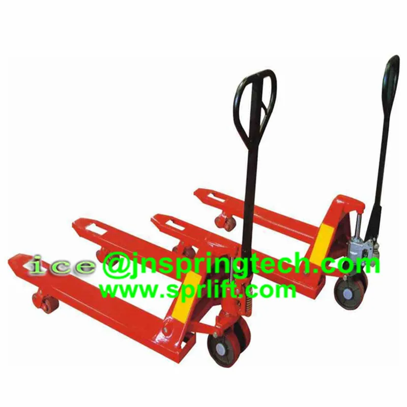 

Manufacture direct sales manual pallet truck with human design of the handle and fork