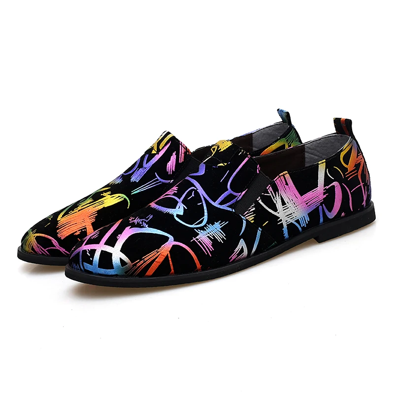 fashion mixed colors leather men shoes luxury brand unique evening male footwear painted designer dress man oxford shoes for men (5)