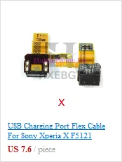 Usb зарядный порт гибкий кабель для Sony Xperia XA F3111, F3113, F3115 USB зарядное устройство Соединительная плата запчасти с вибрацией