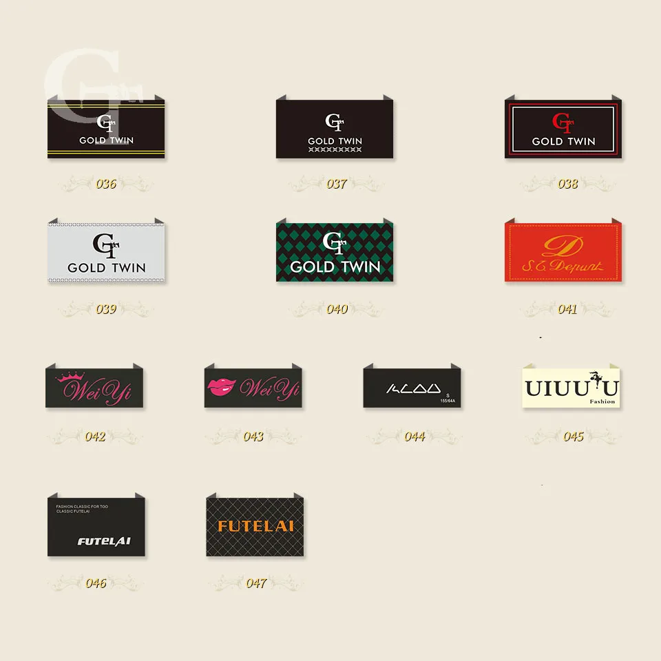 customized clothing shoes bags garment brand labels custom woven