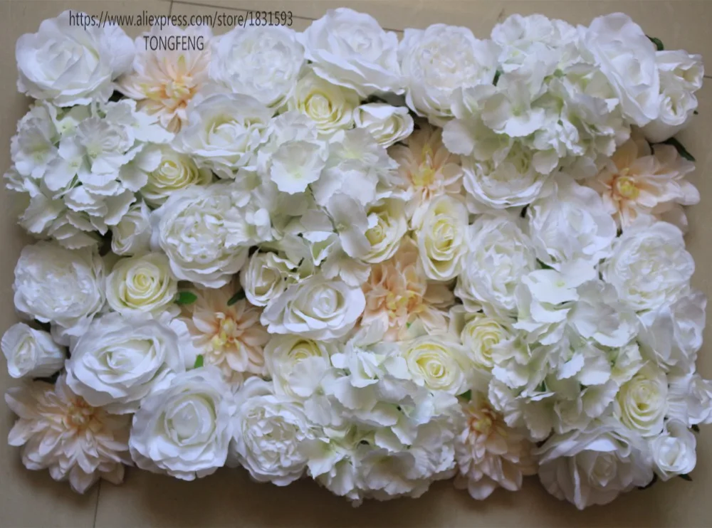 TONGFENG 24 шт/лот искусственный шелк роза 3D цветок настенная панель свадебное оформление украшение стола украшение для центра стола смешанный цвет