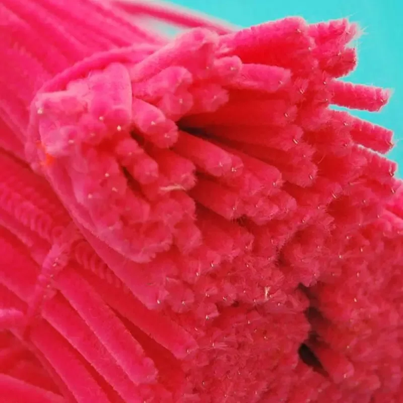 100x Craft pipe cleaners chenille stems sticks 30cm in length for Needle felting figures | Дом и сад