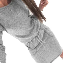 2018 Warm Autumn Winter Dresses Casual Long Sleeve Bodycon Midi Dress Women Sweaters Dress Knitted Dresses Vestidos Plus Size