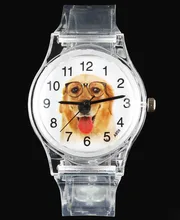 Roquet/Beagle/Saint Bernard/Papillon/Golden Retriever Terrier Bull Chien/Chat Animal de Bande Dessinée Enfants Enfants Montres À Quartz montre