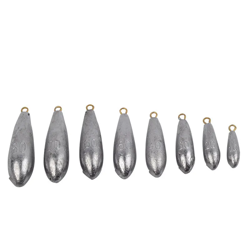 1 шт. капли воды 10 г/20 г/30 г/40 г/50 г/60 г/70 г/80 г|lead sinker|fishing lead sinkerslead weights |