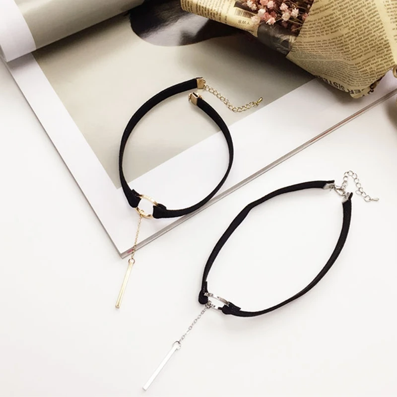 Fashion Girls Black Velvet Choker On The Neck For Women Gothic - Main Image