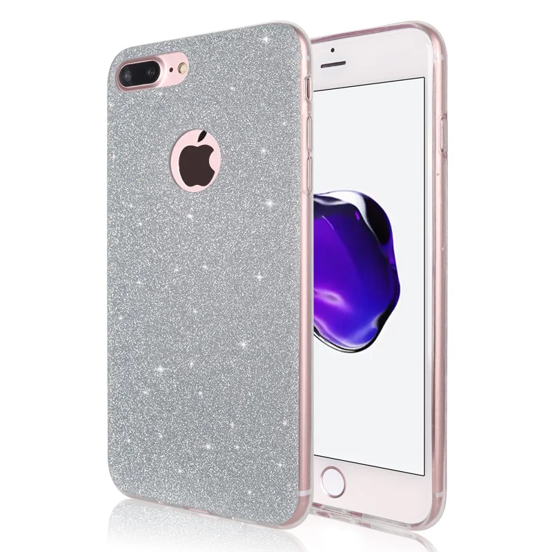 Мягкий пластиковый чехол с блестками силиконовый чехол для iPhone X 10 6 Plus 6splus 7 Plus 8 плюс iPhone 6S 6 s 7 7 S 8 плюс 5 5S 5SE крышка сотового телефона