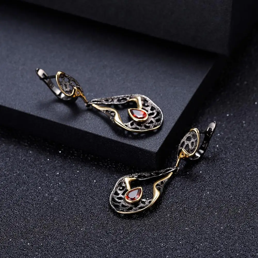 GEM'S BALLET 1.26Ct натуральный родолит Гранат 925 серебро оригинальный ручной работы