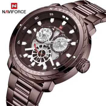 

NAVIFORCE 2020 New Top Brand Men Watches Men's Full Steel Waterproof Casual Quartz Date Clock Male Wrist Watch Relogio Masculino