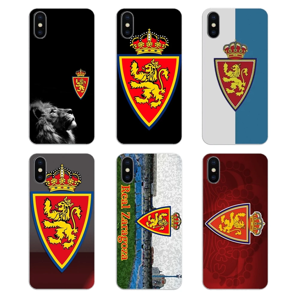 

For Xiaomi Mi A1 A2 5X 6X 8 lite SE Pro Max Mix 2 2S 3 Mi5 Mi5S Real Zaragoza FC team Soccer logo Silicone Phone Shell Cover