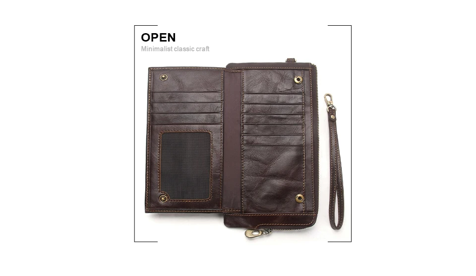 2020 Men Wallet Clutch Genuine Leather Brand Rfid Wallet Male Organizer Cell Phone Clutch Bag Long Coin Purse Free Engrave