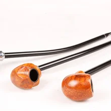 Высококачественная деревянная труба с инструментами 41 см курительная труба 2 мм фильтр длинная изогнутая табачная труба Gandalf стиль смоляная труба инструмент для дыма