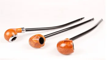 

High Quality Wood Pipe with Tools 41cm Smoking Pipe 2mm Filter Long Bent Tobacco Pipe Gandalf Style Resin Pipe Smoke Tool